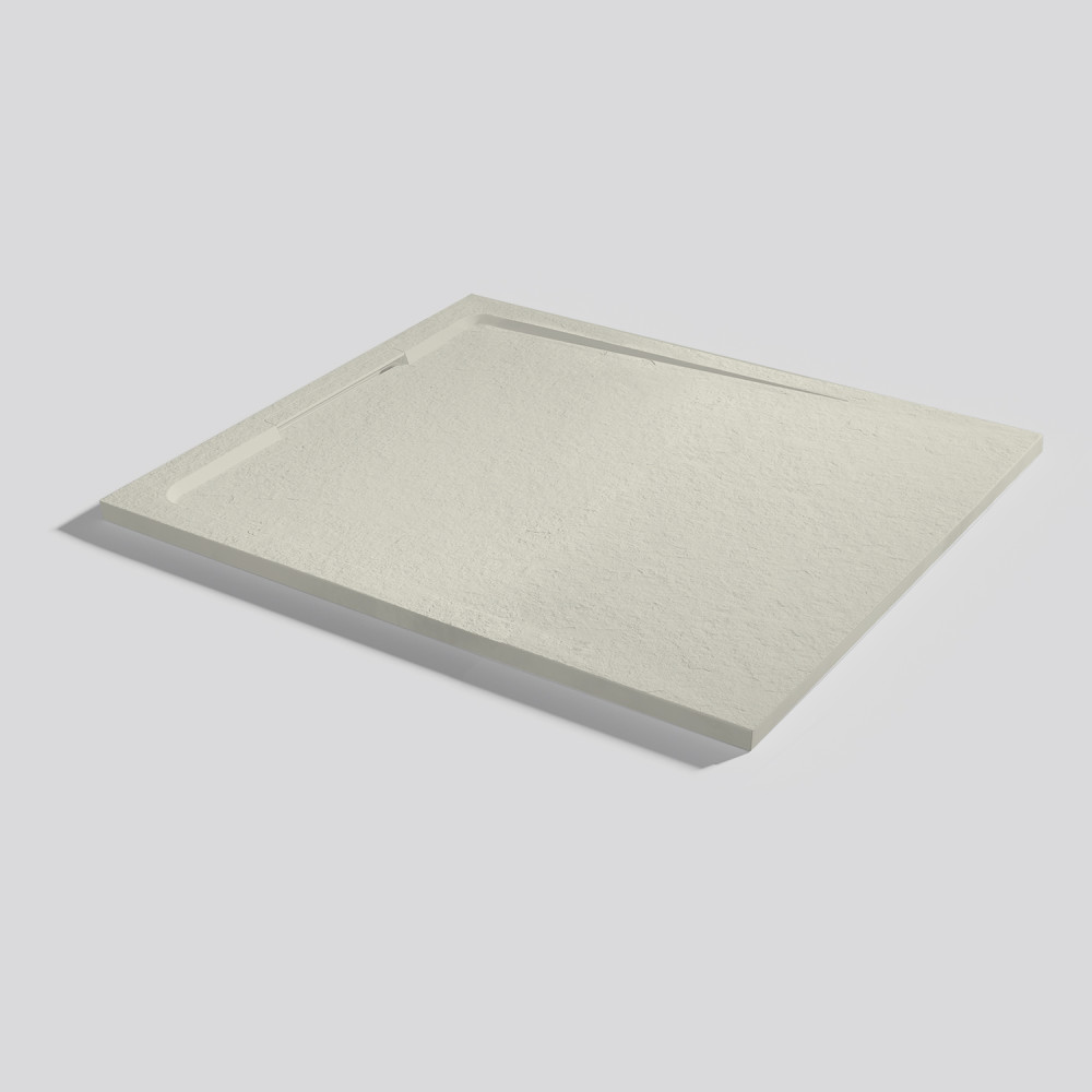 Plato de ducha Halo Slate Beige Rectangular 100x90