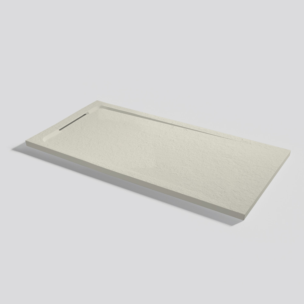 Shower tray Halo Slate Beige Rectangular 140x70