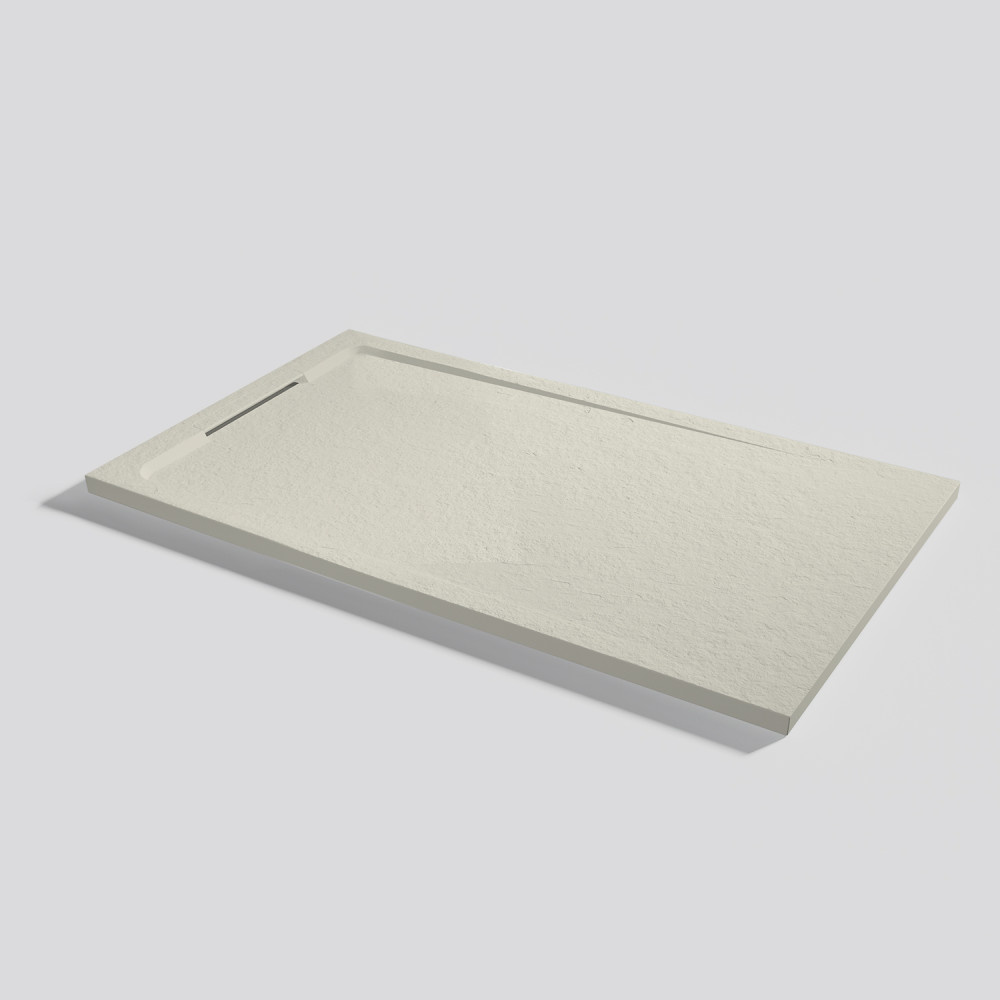 Plato de ducha Halo Slate Beige Rectangular 140x80