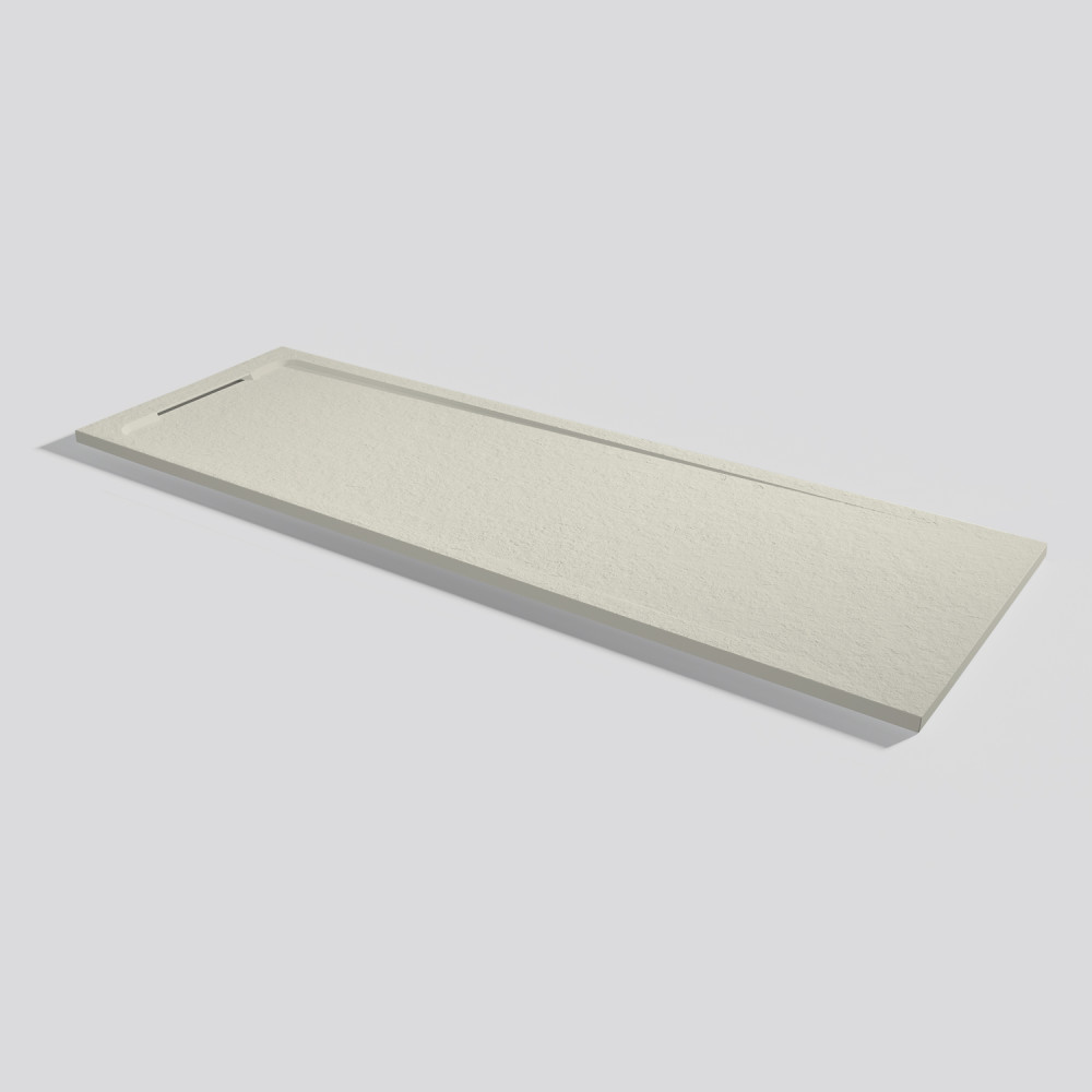 Plato de ducha Halo Slate Beige Rectangular 200x70