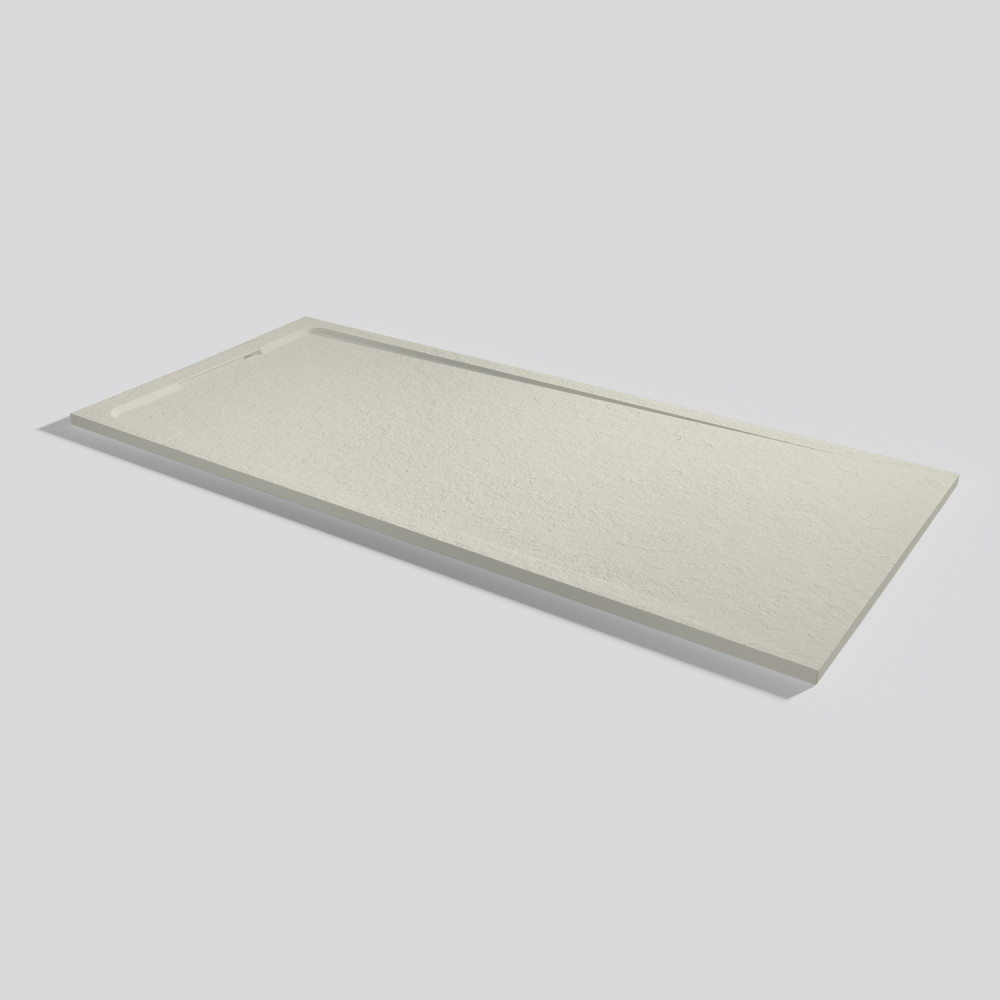 Plato de ducha Halo Slate Beige Rectangular 200x90