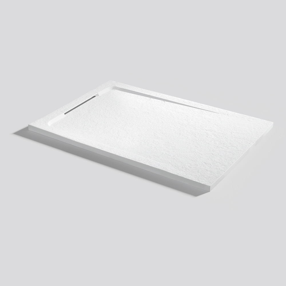 Plato de ducha Halo Slate Blanco Rectangular 100x70