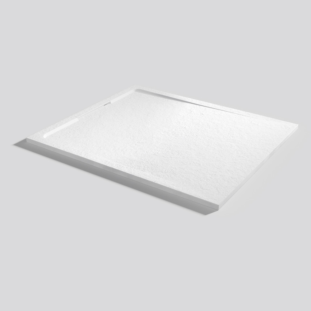 Plato de ducha Halo Slate Blanco Rectangular 120x100