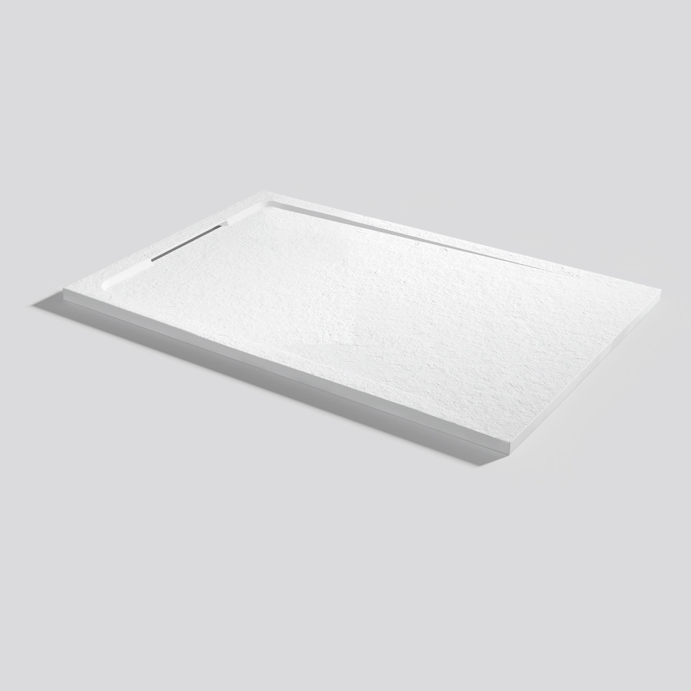 Plato de ducha Halo Slate Blanco Rectangular 120x80