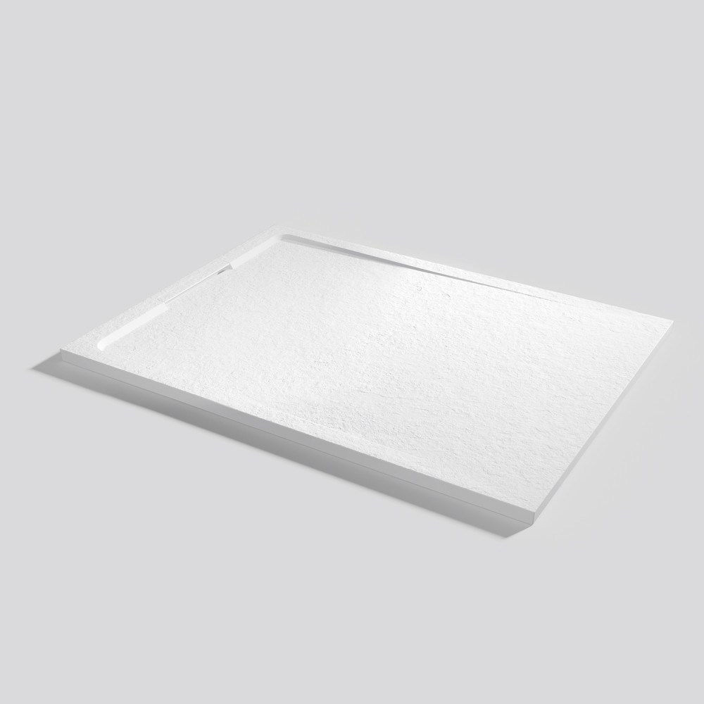 Plato de ducha Halo Slate Blanco Rectangular 140x100