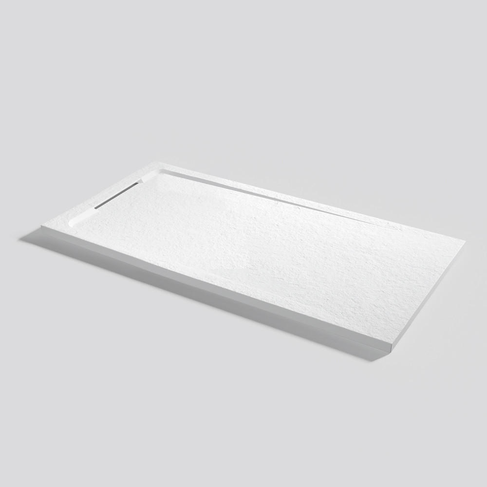 Plato de ducha Halo Slate Blanco Rectangular 140x70