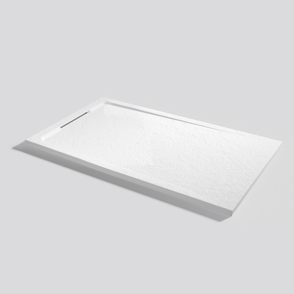 Plato de ducha Halo Slate Blanco Rectangular 140x80