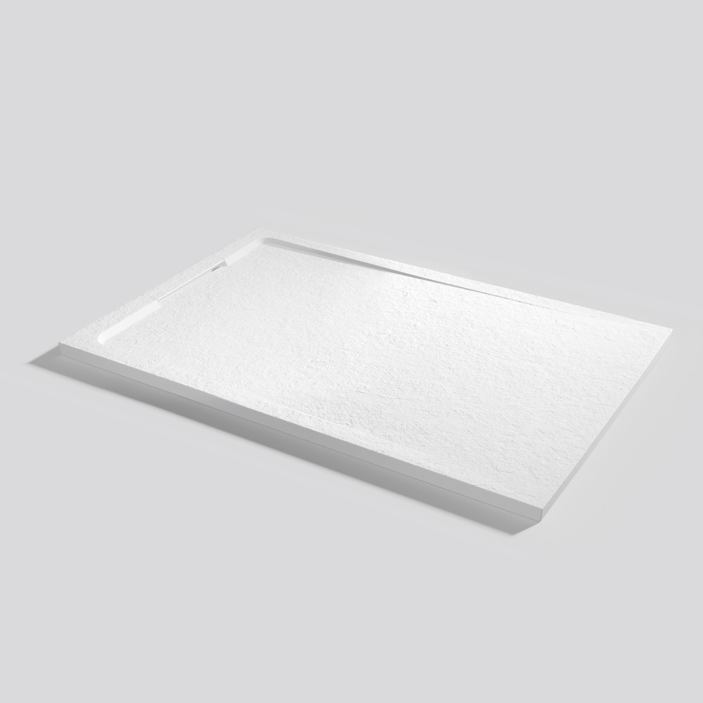 Plato de ducha Halo Slate Blanco Rectangular 140x90
