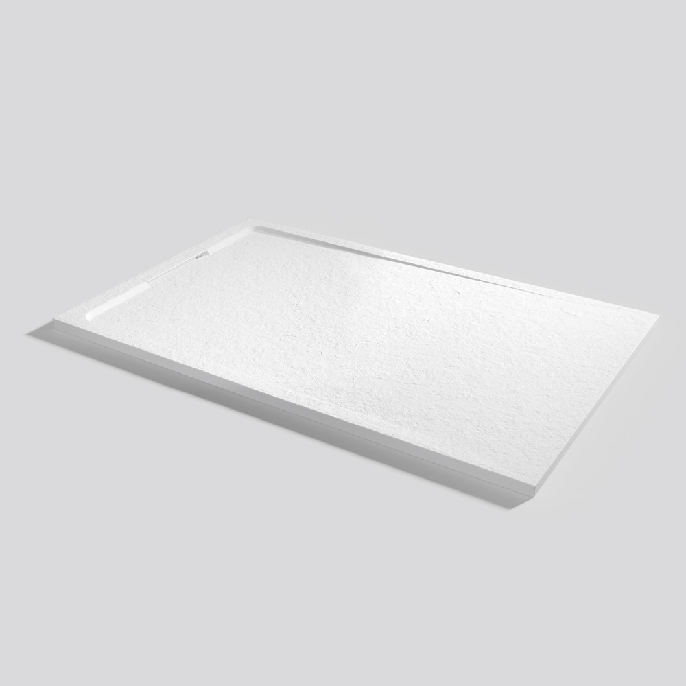 Plato de ducha Halo Slate Blanco Rectangular 160x100