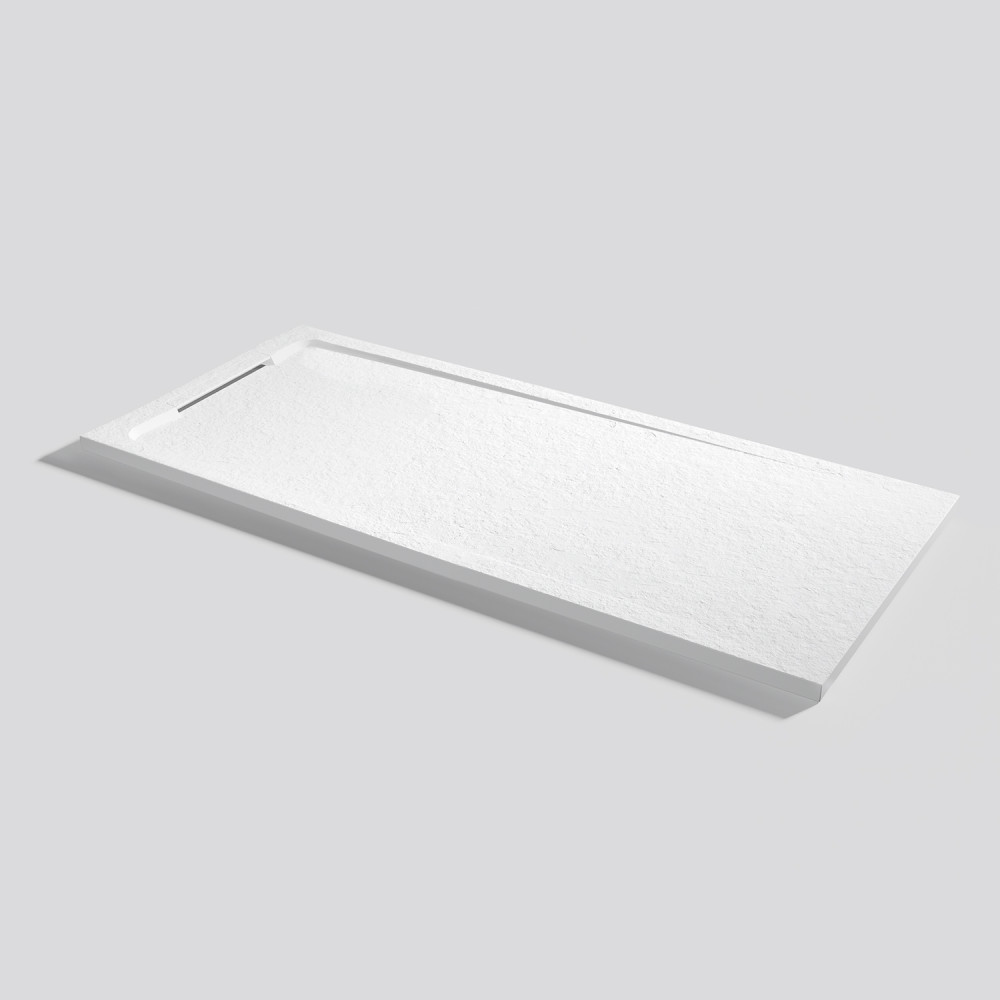 Plato de ducha Halo Slate Blanco Rectangular 160x70