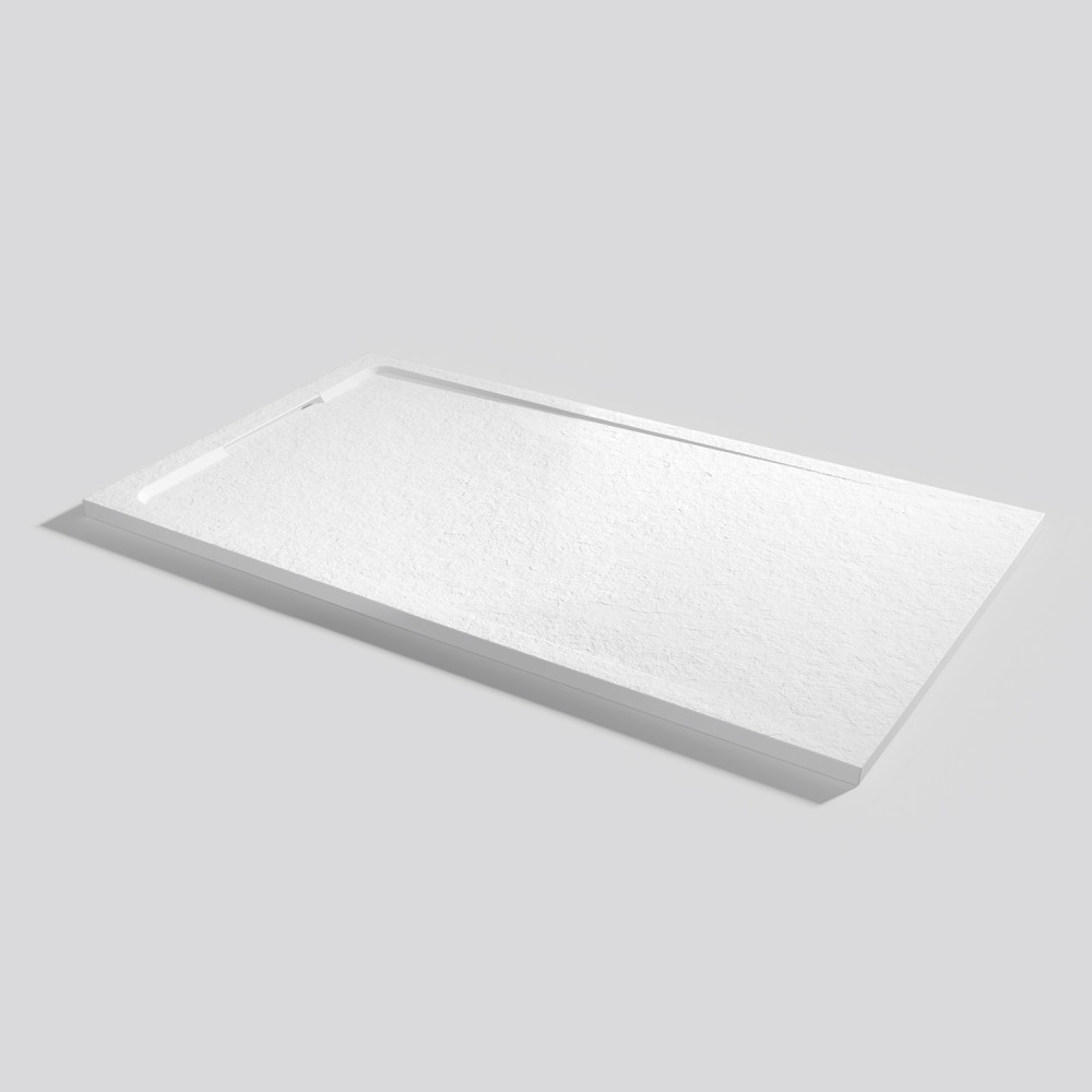 Plato de ducha Halo Slate Blanco Rectangular 160x90