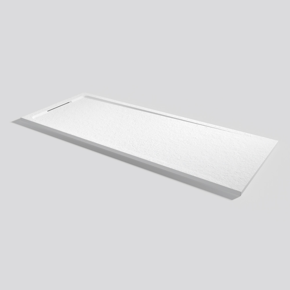 Plato de ducha Halo Slate Blanco Rectangular 200x80