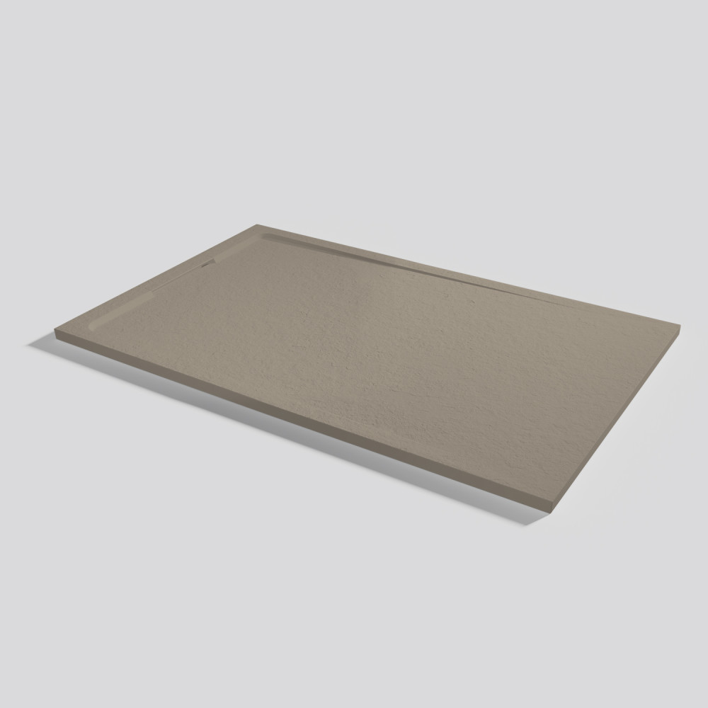 Plato de ducha Halo Slate Capuccino Rectangular 160x100