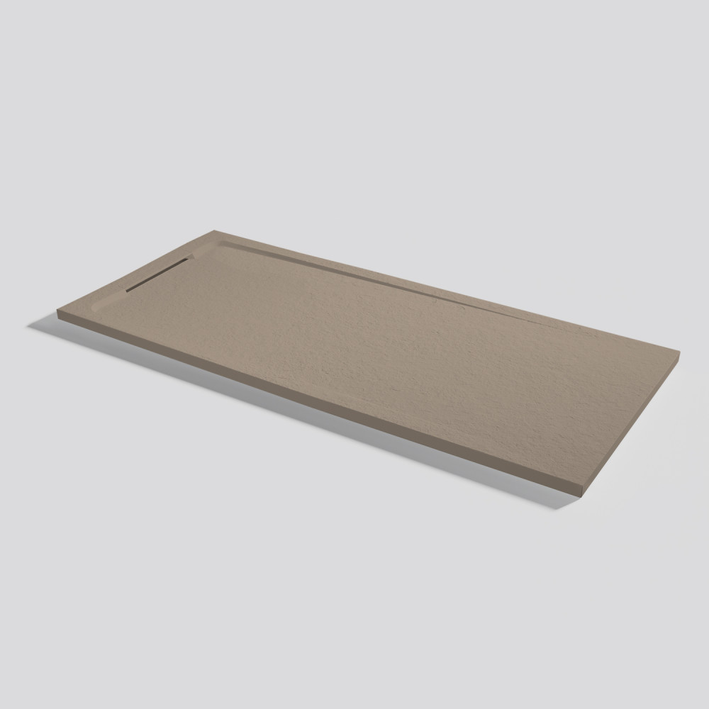 Plato de ducha Halo Slate Capuccino Rectangular 160x70