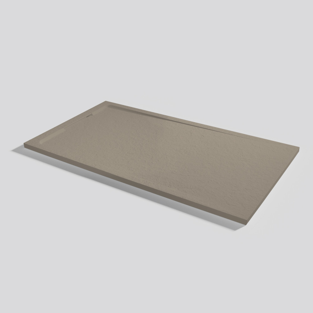 Plato de ducha Halo Slate Capuccino Rectangular 160x90