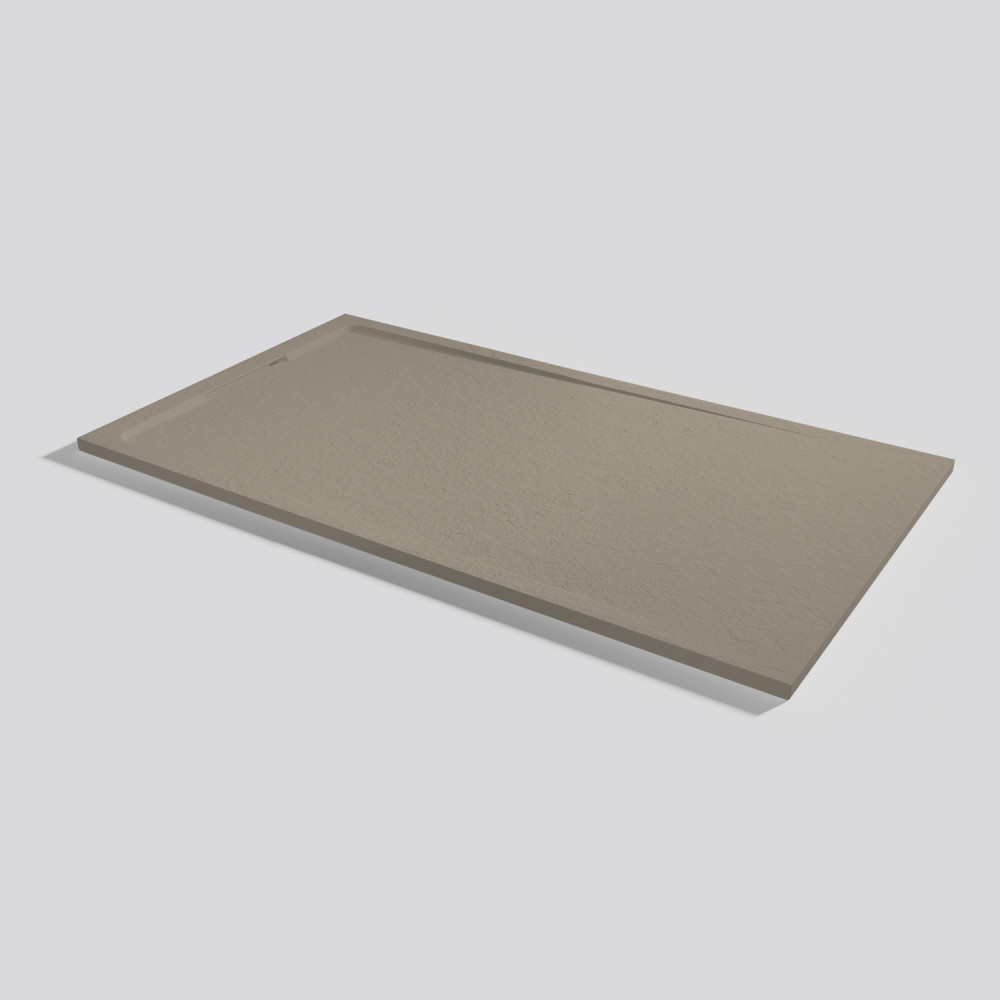 Plato de ducha Halo Slate Capuccino Rectangular 180x100