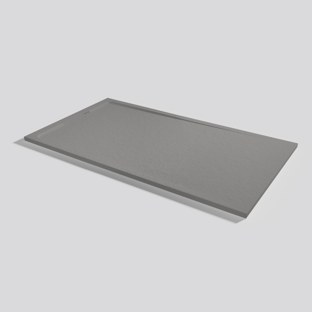 Piatto doccia Halo Slate Cemento Rettangolare 180x100