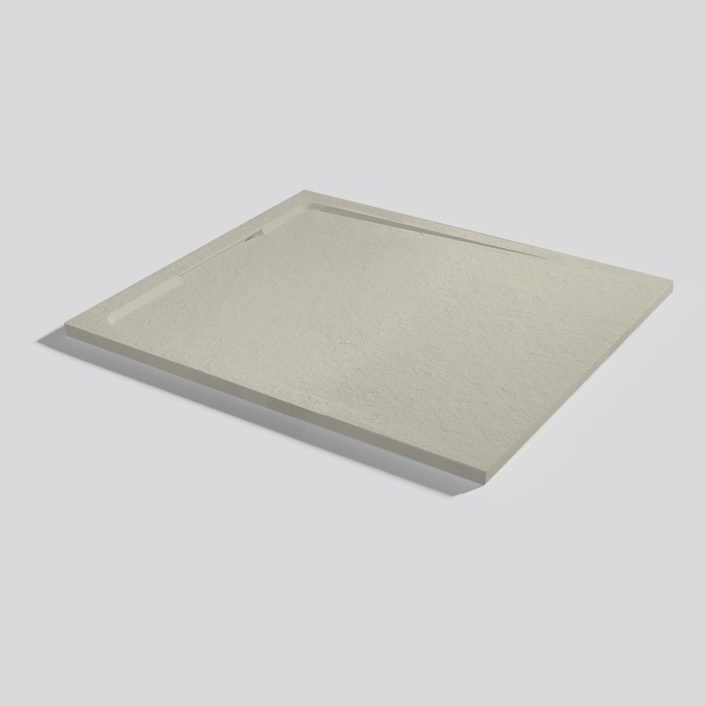 Plato de ducha Halo Slate Crema Rectangular 100x90