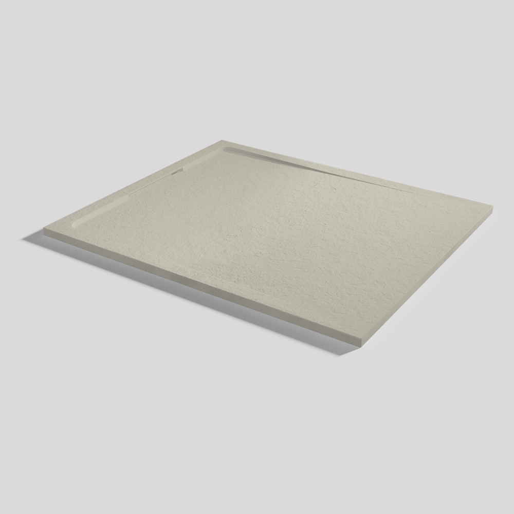 Plato de ducha Halo Slate Crema Rectangular 120x100