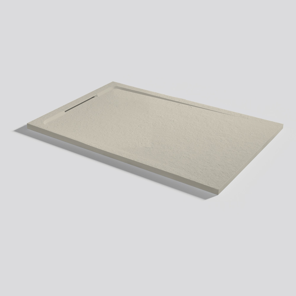 Plato de ducha Halo Slate Crema Rectangular 120x80