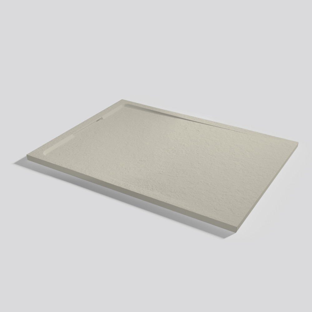 Plato de ducha Halo Slate Crema Rectangular 140x100