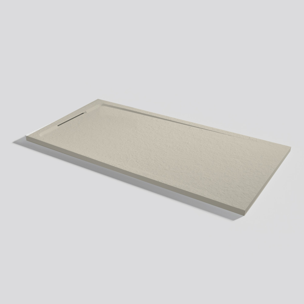 Piatto doccia Halo Slate Crema Rettangolare 160x80