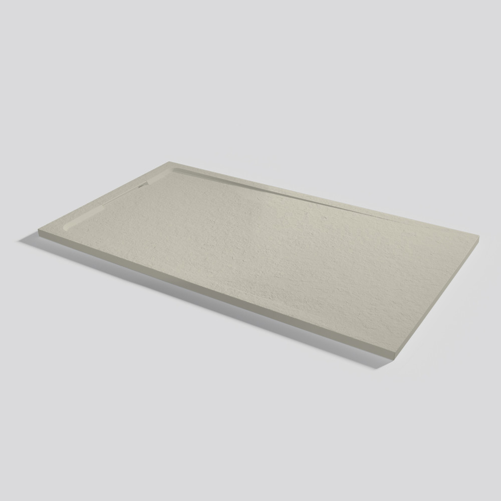 Piatto doccia Halo Slate Crema Rettangolare 160x90