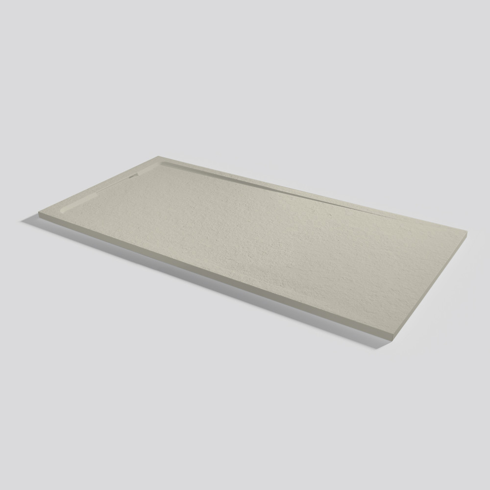 Plato de ducha Halo Slate Crema Rectangular 180x90