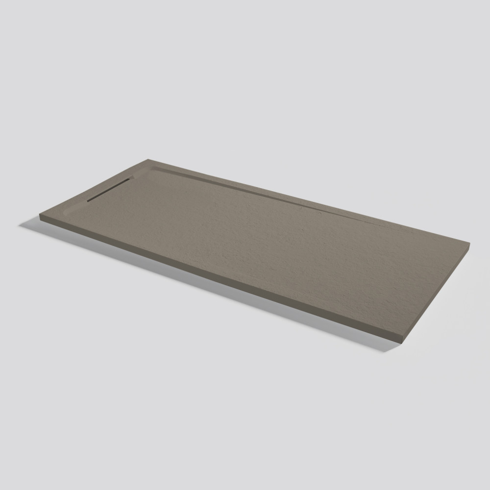 Piatto doccia Halo Slate Fango Rettangolare 160x70