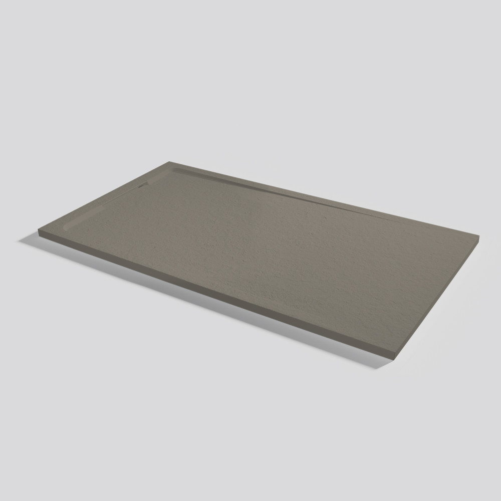 Plato de ducha Halo Slate Fango Rectangular 160x90