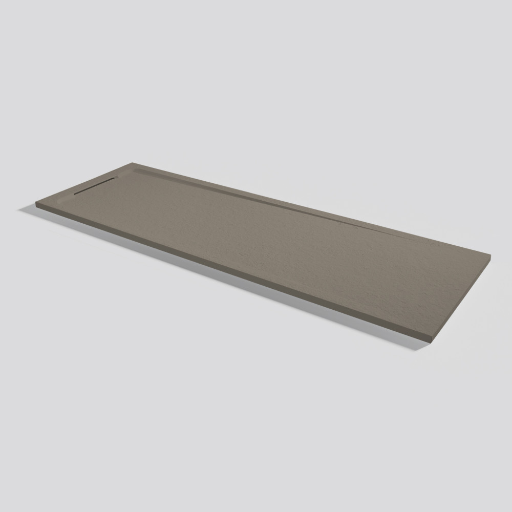 Plato de ducha Halo Slate Fango Rectangular 200x70