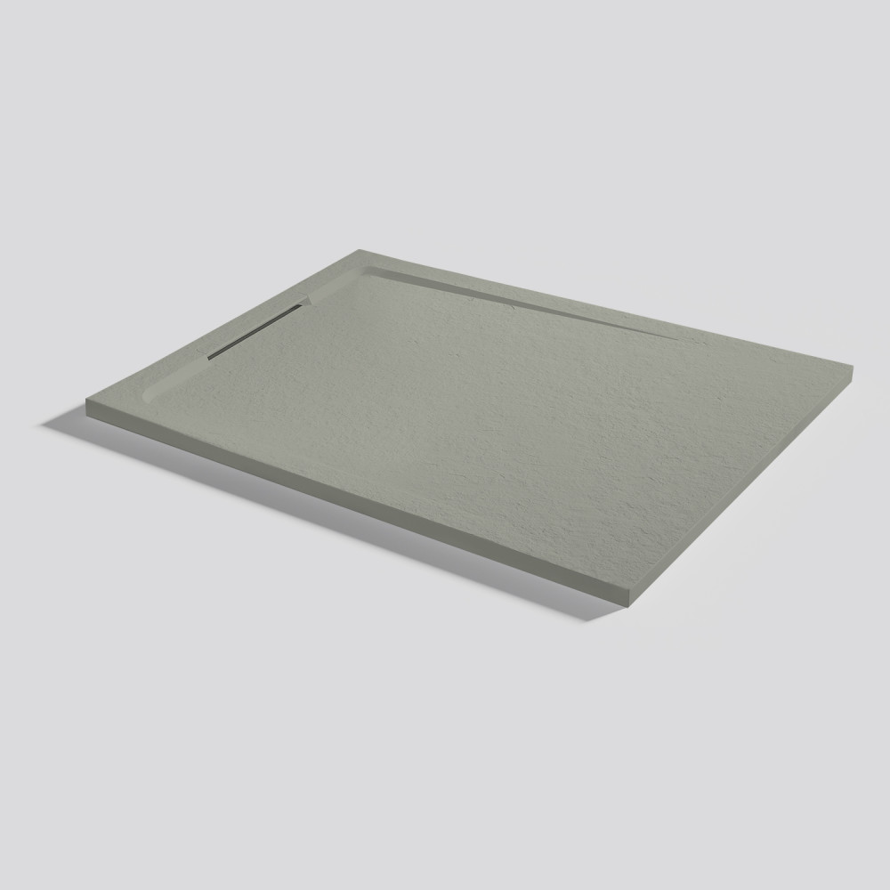 Plato de ducha Halo Slate Grey Rectangular 100x80