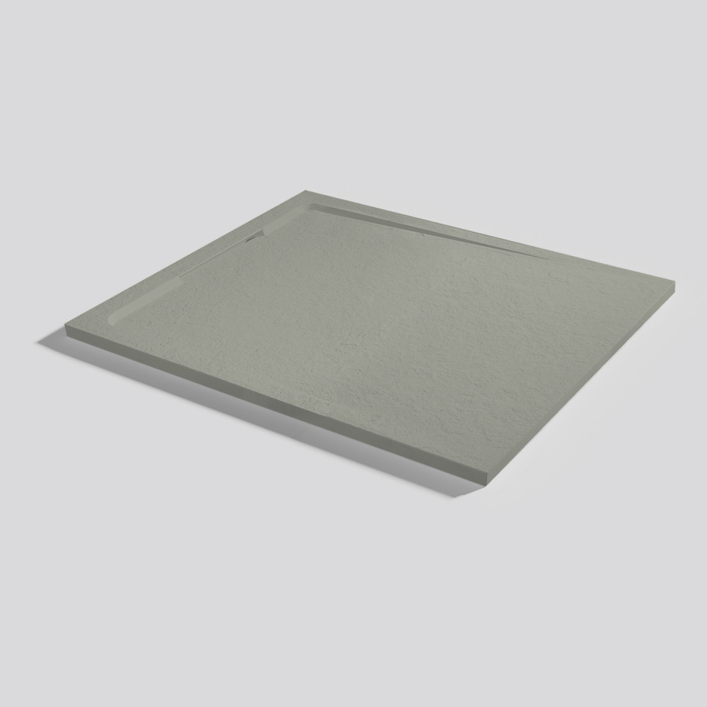 Shower tray Halo Slate Grey Rectangular 100x90