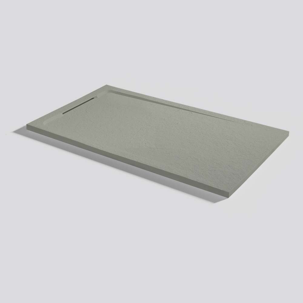 Plato de ducha Halo Slate Grey Rectangular 120x70