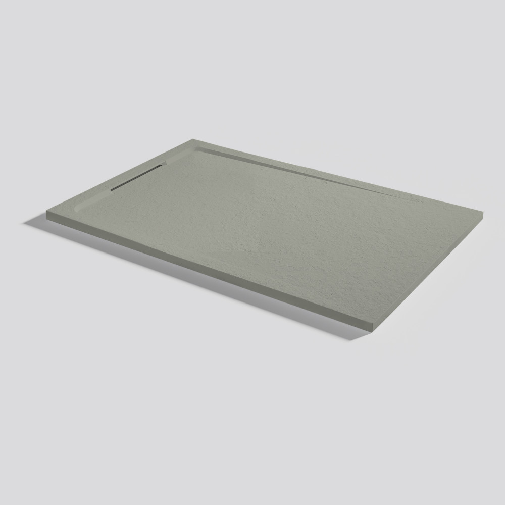 Shower tray Halo Slate Grey Rectangular 120x80