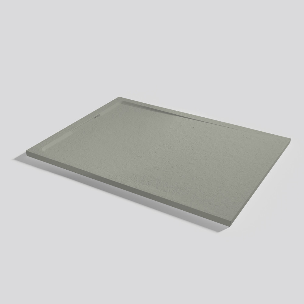Shower tray Halo Slate Grey Rectangular 140x100
