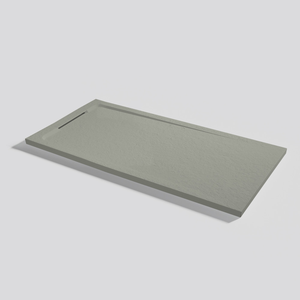 Shower tray Halo Slate Grey Rectangular 140x70