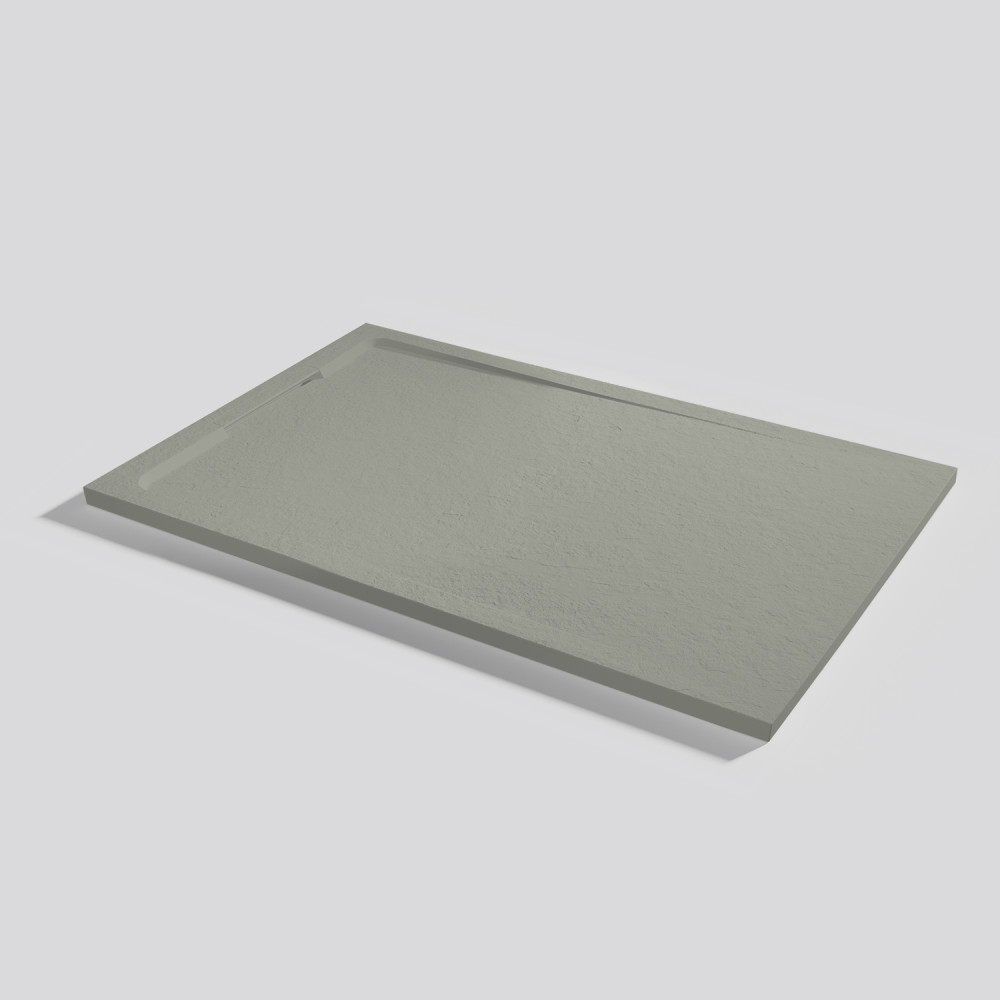 Shower tray Halo Slate Grey Rectangular 140x90