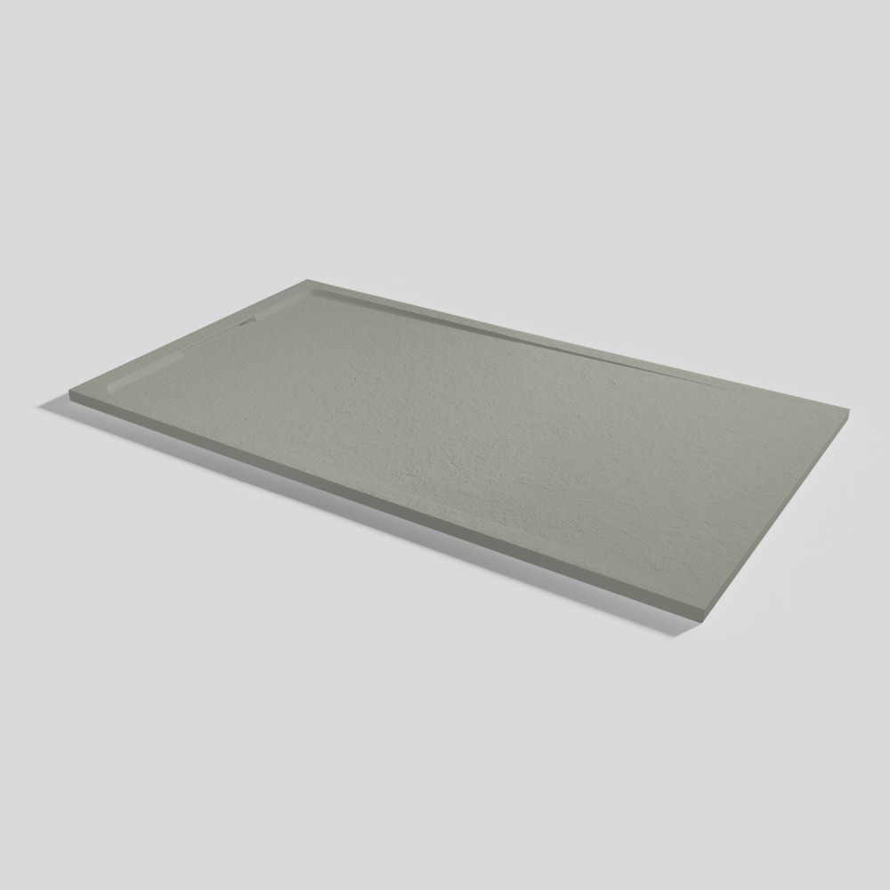 Shower tray Halo Slate Grey Rectangular 180x100