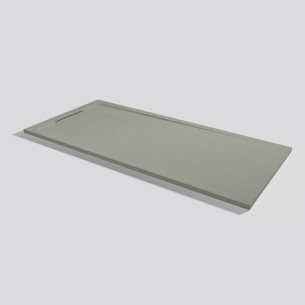 Shower tray Halo Slate Grey Rectangular 180x80