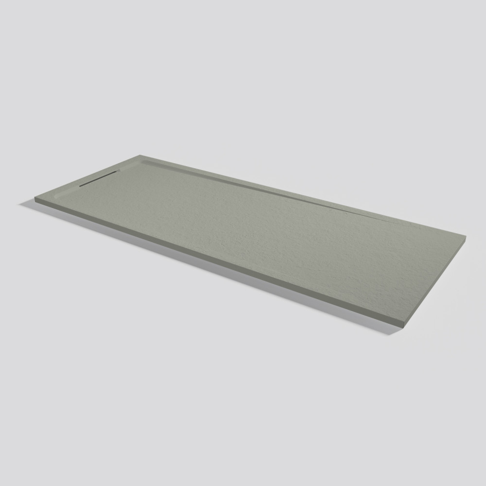 Shower tray Halo Slate Grey Rectangular 200x80