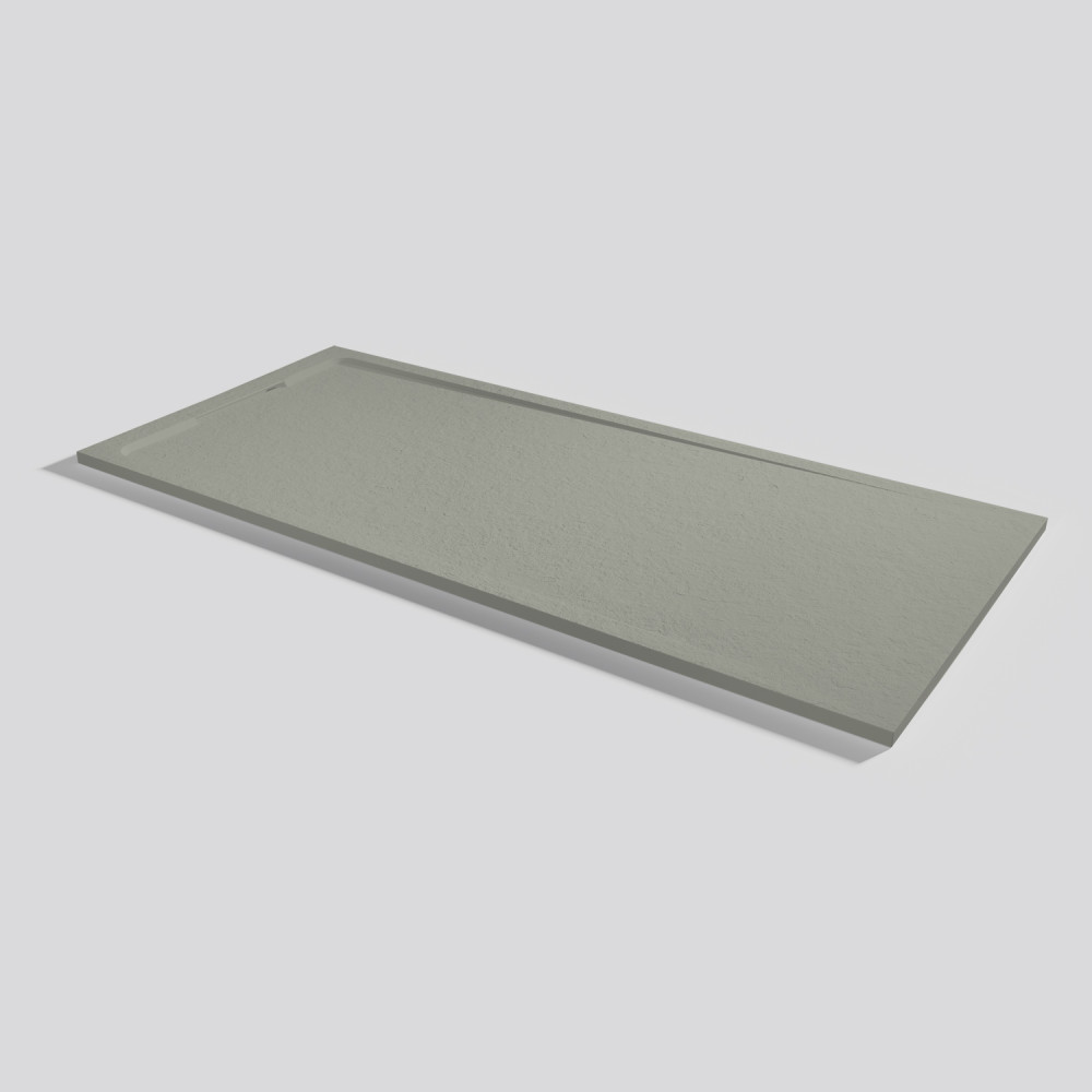 Shower tray Halo Slate Grey Rectangular 200x90