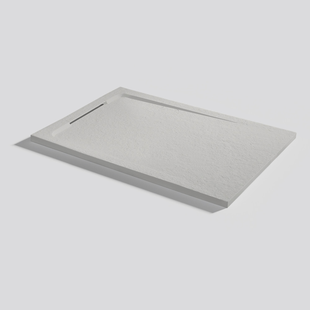 Plato de ducha Halo Slate Marfil Rectangular 100x70