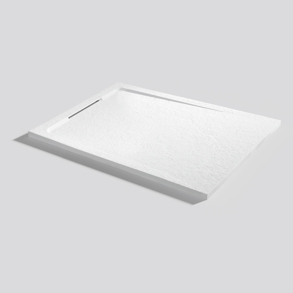 Plato de ducha Halo Slate Marfil Rectangular 100x80