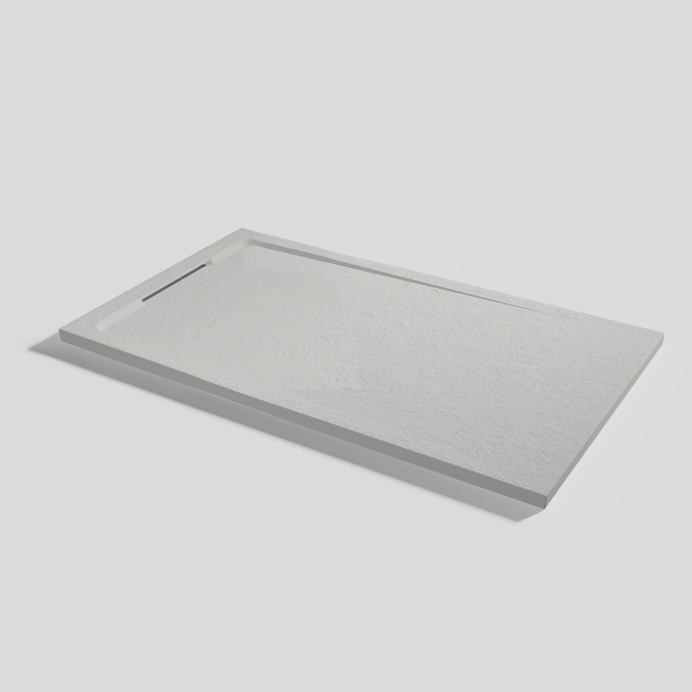 Plato de ducha Halo Slate Marfil Rectangular 140x80
