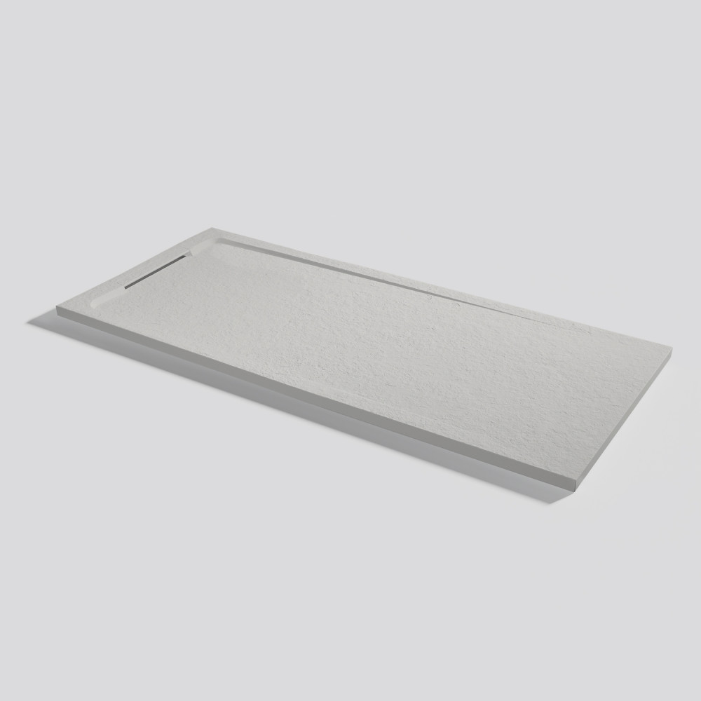 Plato de ducha Halo Slate Marfil Rectangular 160x70