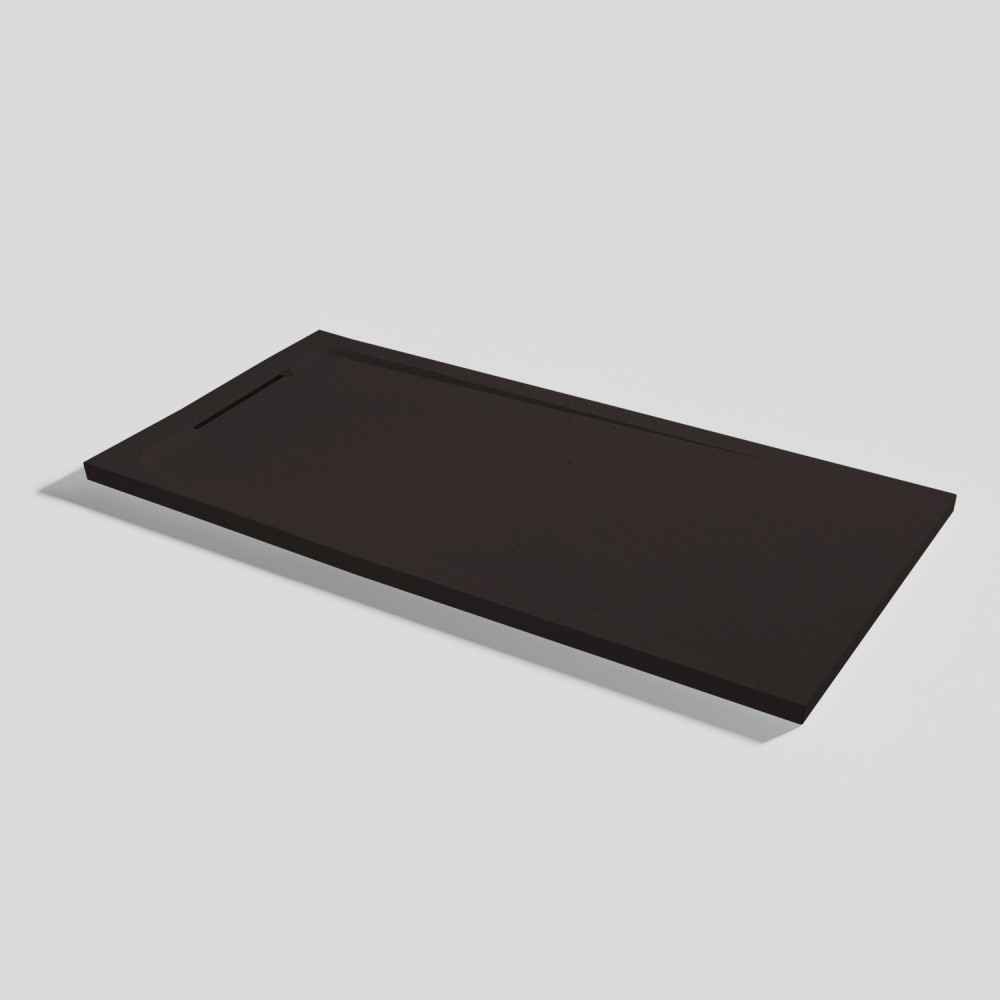 Plato de ducha Halo Slate Moka Rectangular 140x70