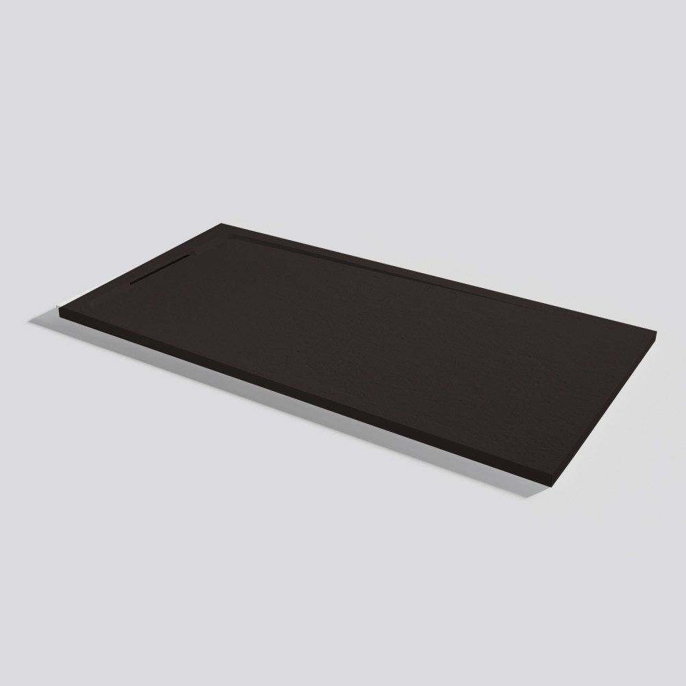 Plato de ducha Halo Slate Moka Rectangular 160x80