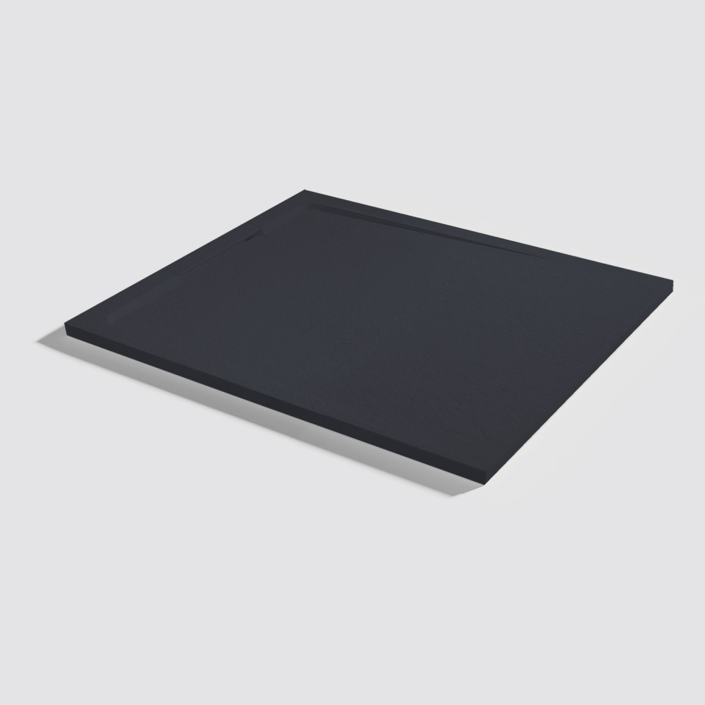 Plato de ducha Halo Slate Negro Rectangular 100x90