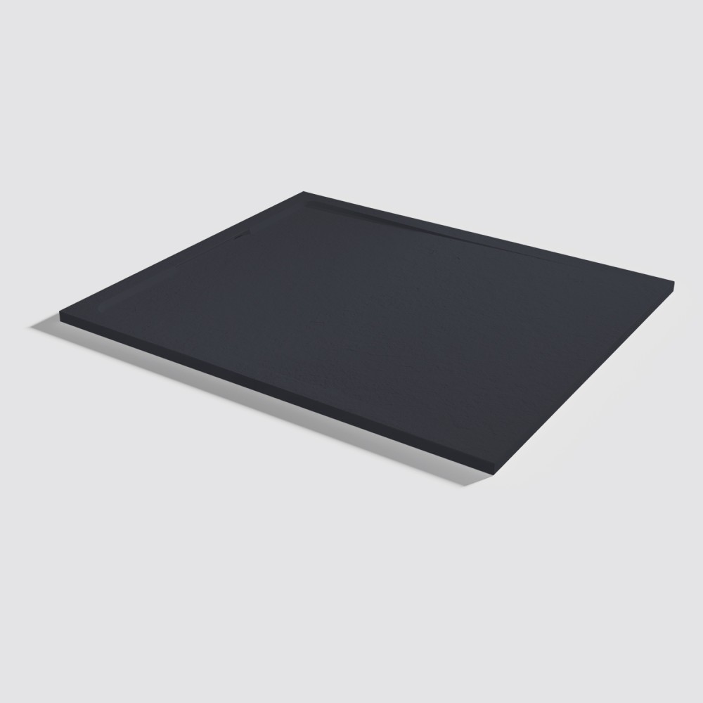 Piatto doccia Halo Slate Negro Rettangolare 120x100